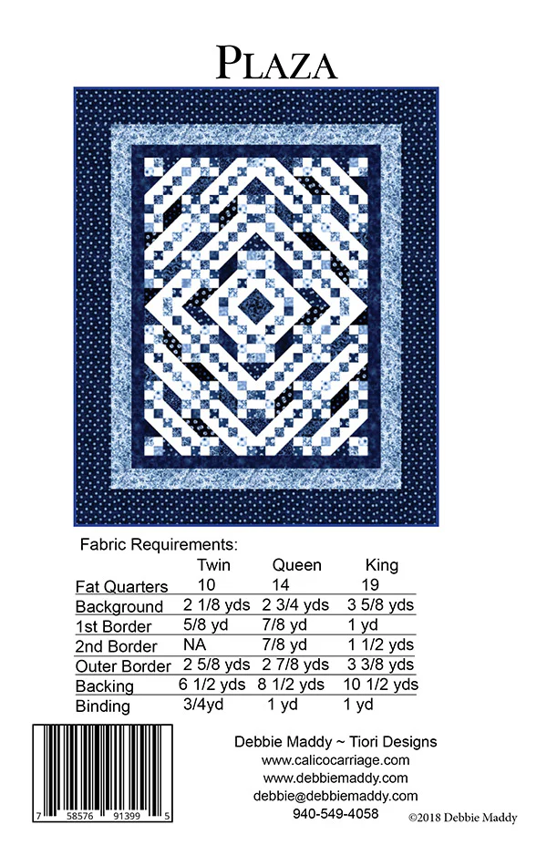 PLAZA - Calico Carriage Quilt Designs Pattern CCQD173 DIGITAL DOWNLOAD - Image 2