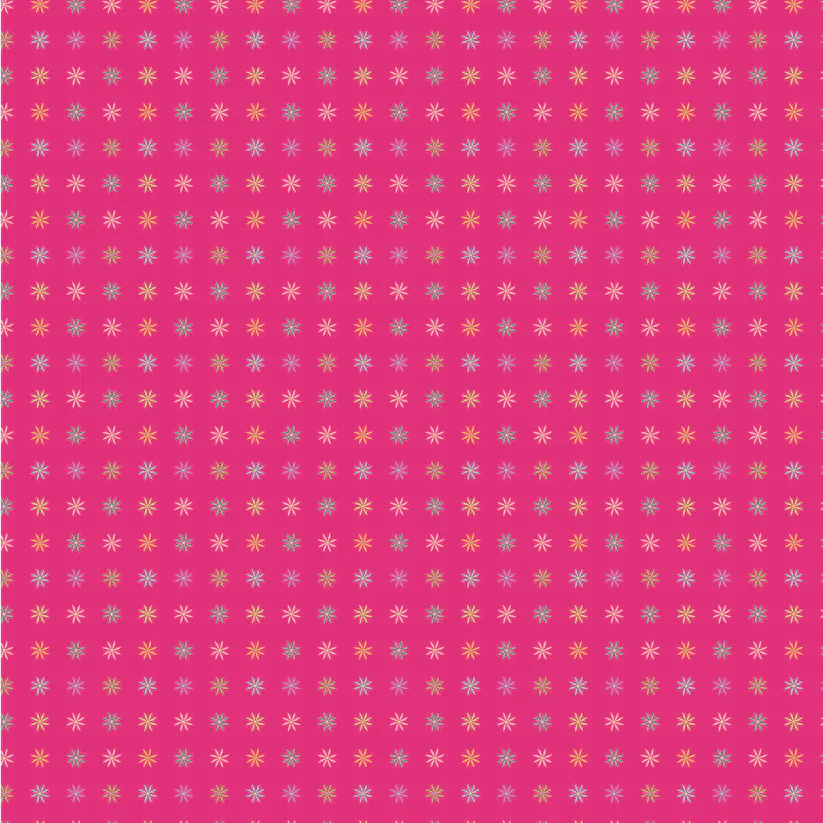 Poppie Cotton Calico Cowgirls CW24824 I Got Spurs Dark Pink By The Yard