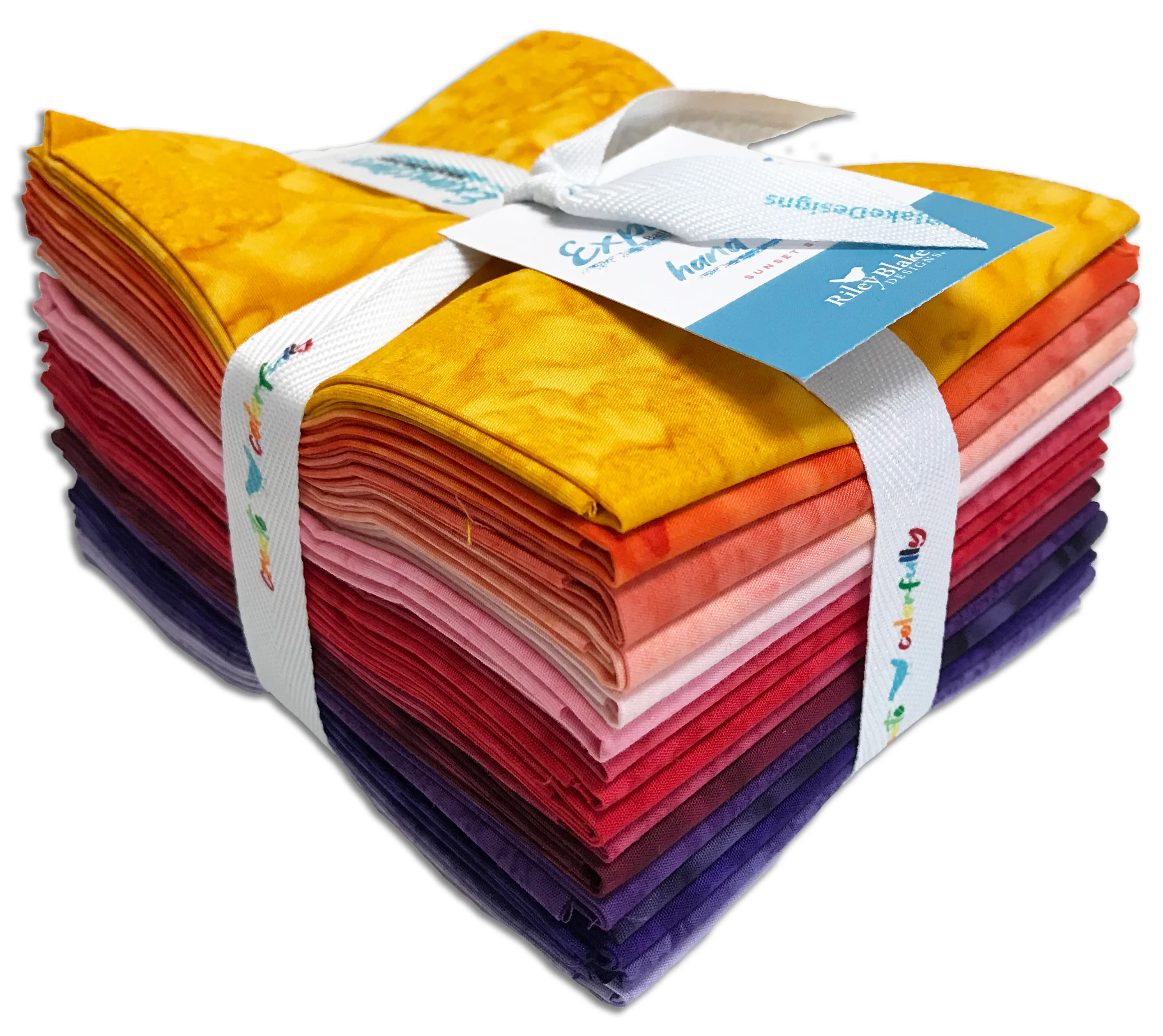 Riley Blake Expressions Batiks Pre-Cut 16 Piece Fat Quarters - FQ-21003 16 - Sunset Sorbet - Image 3