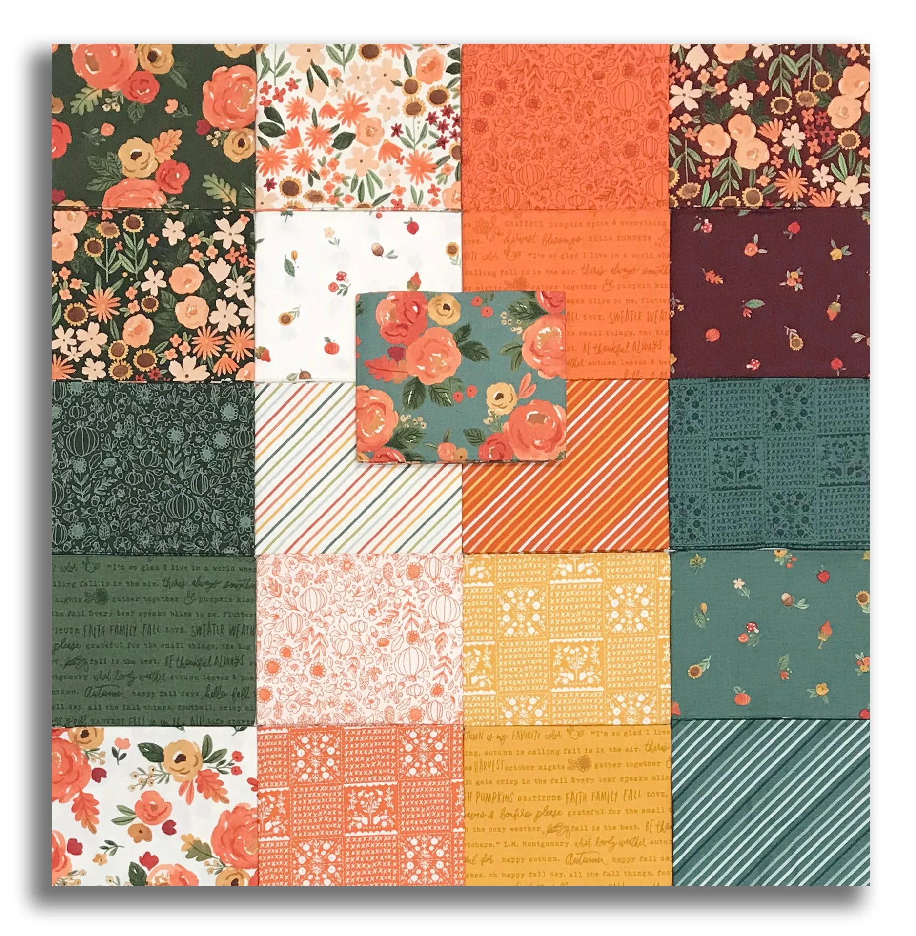 Riley Blake Pre-Cut 21 Piece Fat Quarters FQ 16340 21 - Happy Fall Days - Image 3