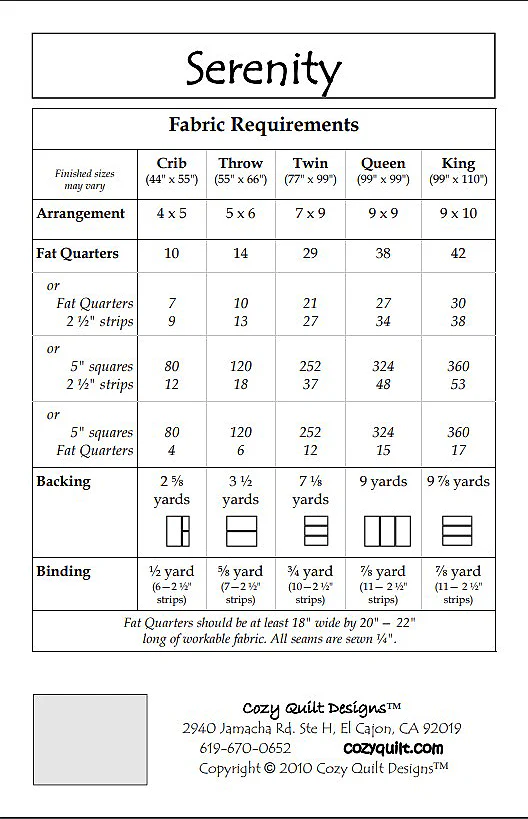 SERENITY - Cozy Quilt Designs Pattern - Image 2
