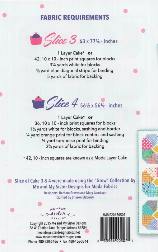 SLICE OF CAKE 3 & 4 - Me & My Sister Designs Pattern DIGITAL DOWNLOAD - Image 2