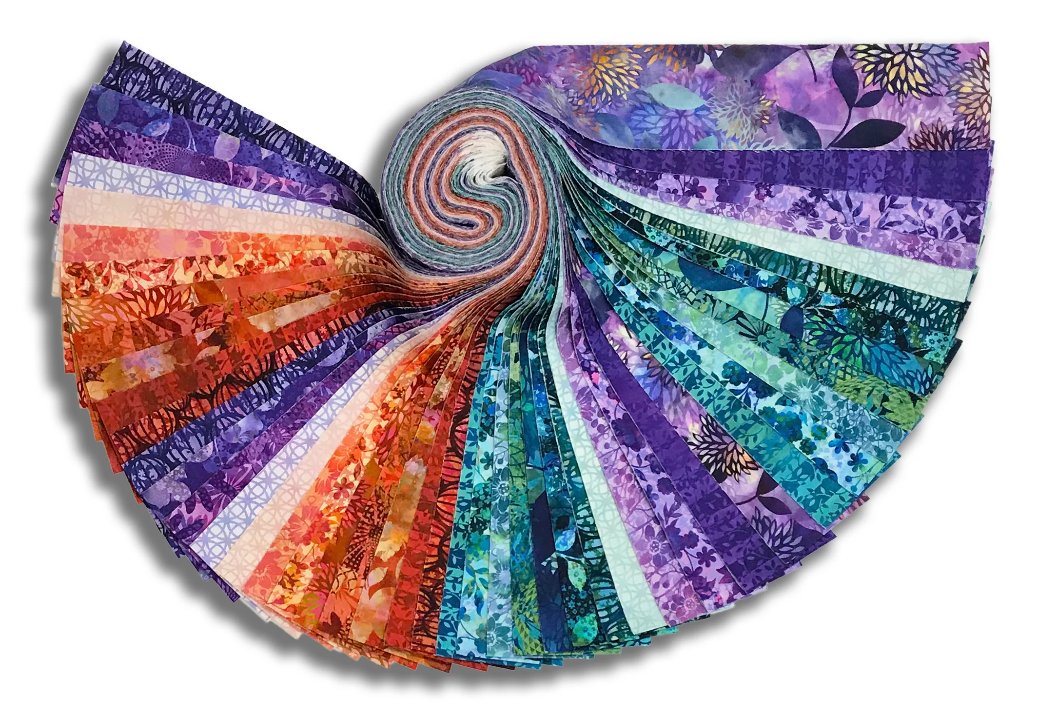 Matt's In The Beginning Pre-Cut 48 Piece 2 1/2" Strips Jelly Roll - Allure