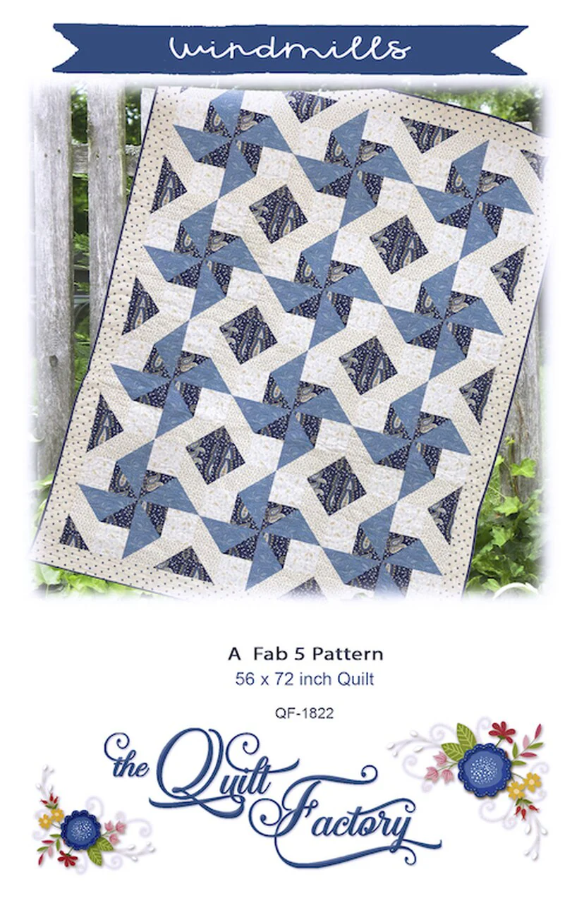 WINDMILLS - Quilt Pattern QF-1822 By The Quilt Factory
