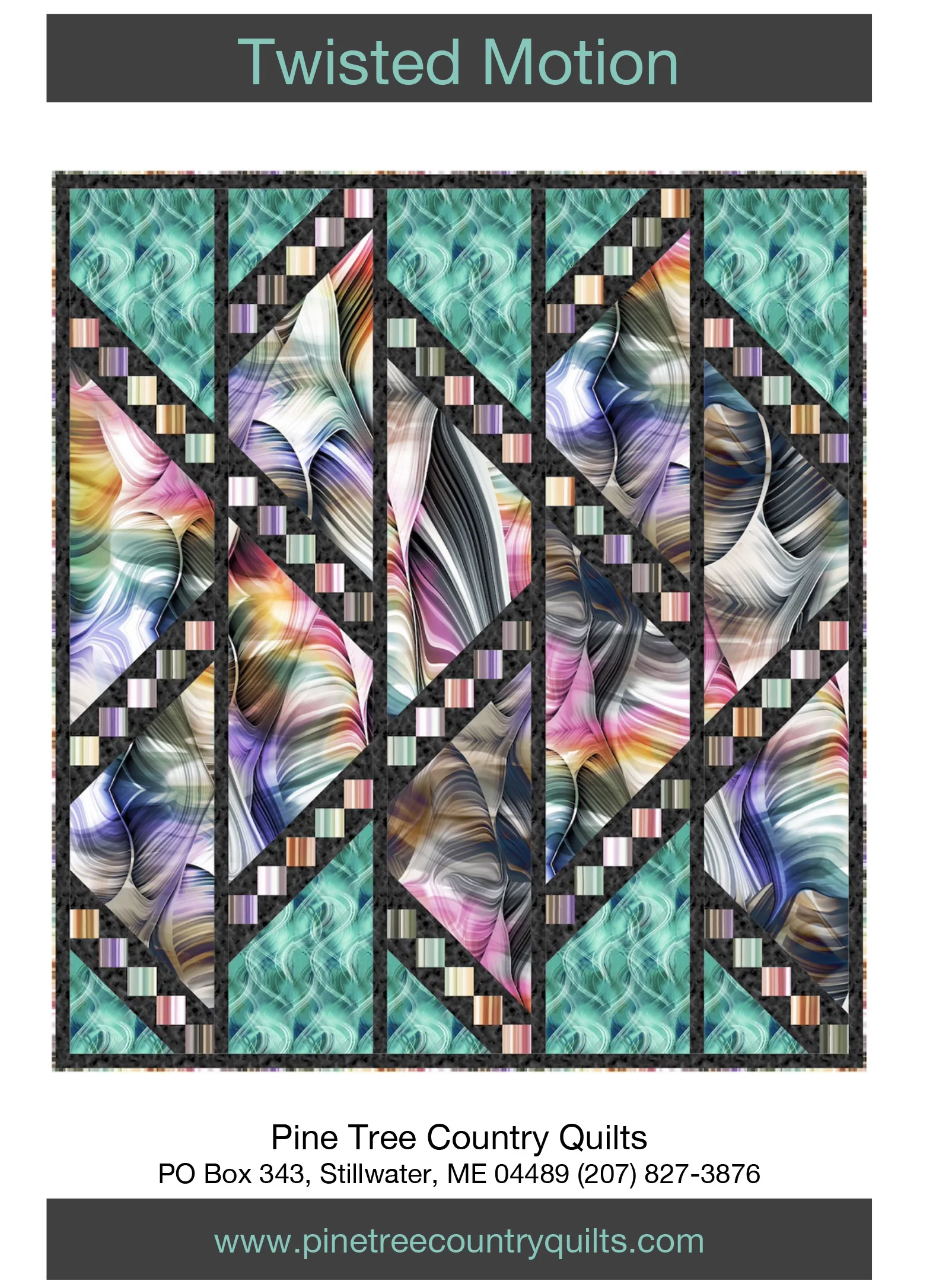 TWISTED MOTION - Pine Tree Country Quilts Pattern - DIGITAL DOWNLOAD