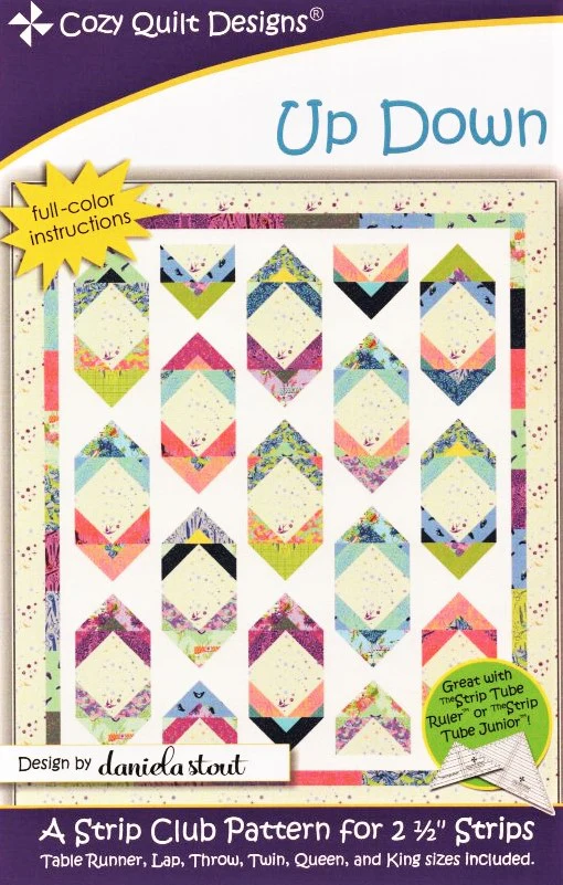 UP DOWN - Cozy Quilt Designs Pattern DIGITAL DOWNLOAD