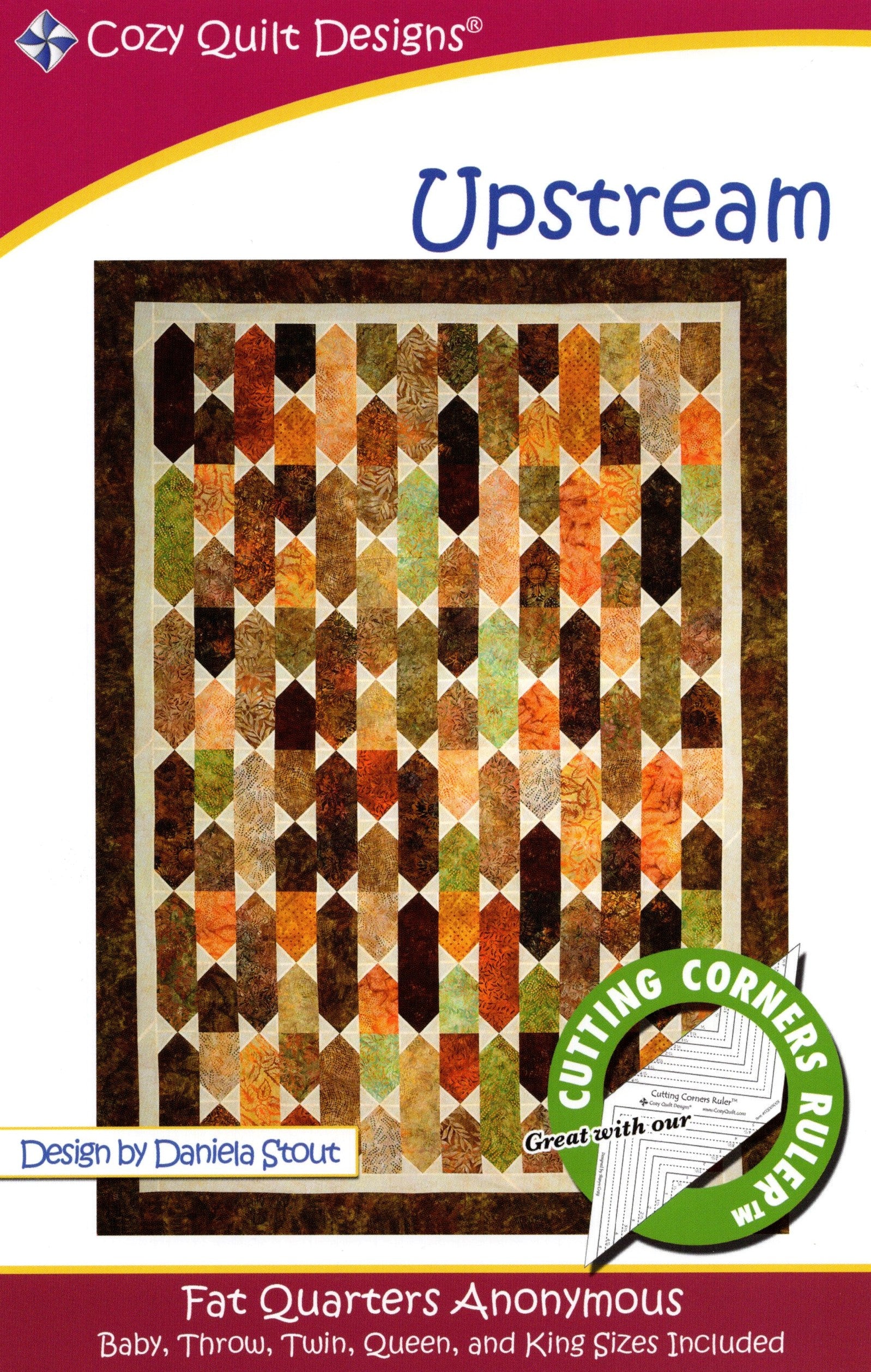 UPSTREAM - Cozy Quilt Designs Pattern DIGITAL DOWNLOAD