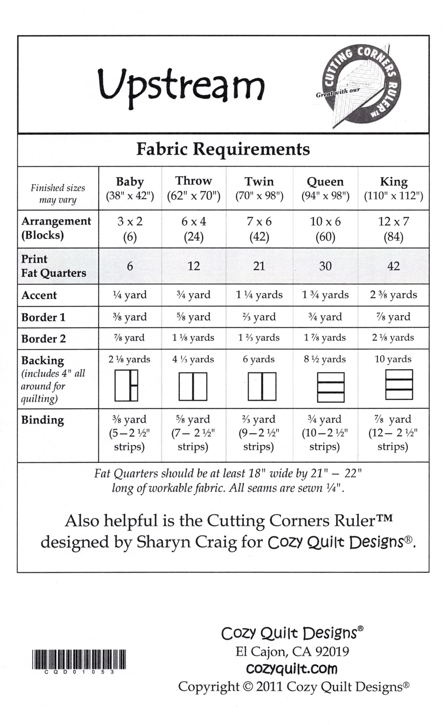 UPSTREAM - Cozy Quilt Designs Pattern DIGITAL DOWNLOAD - Image 2