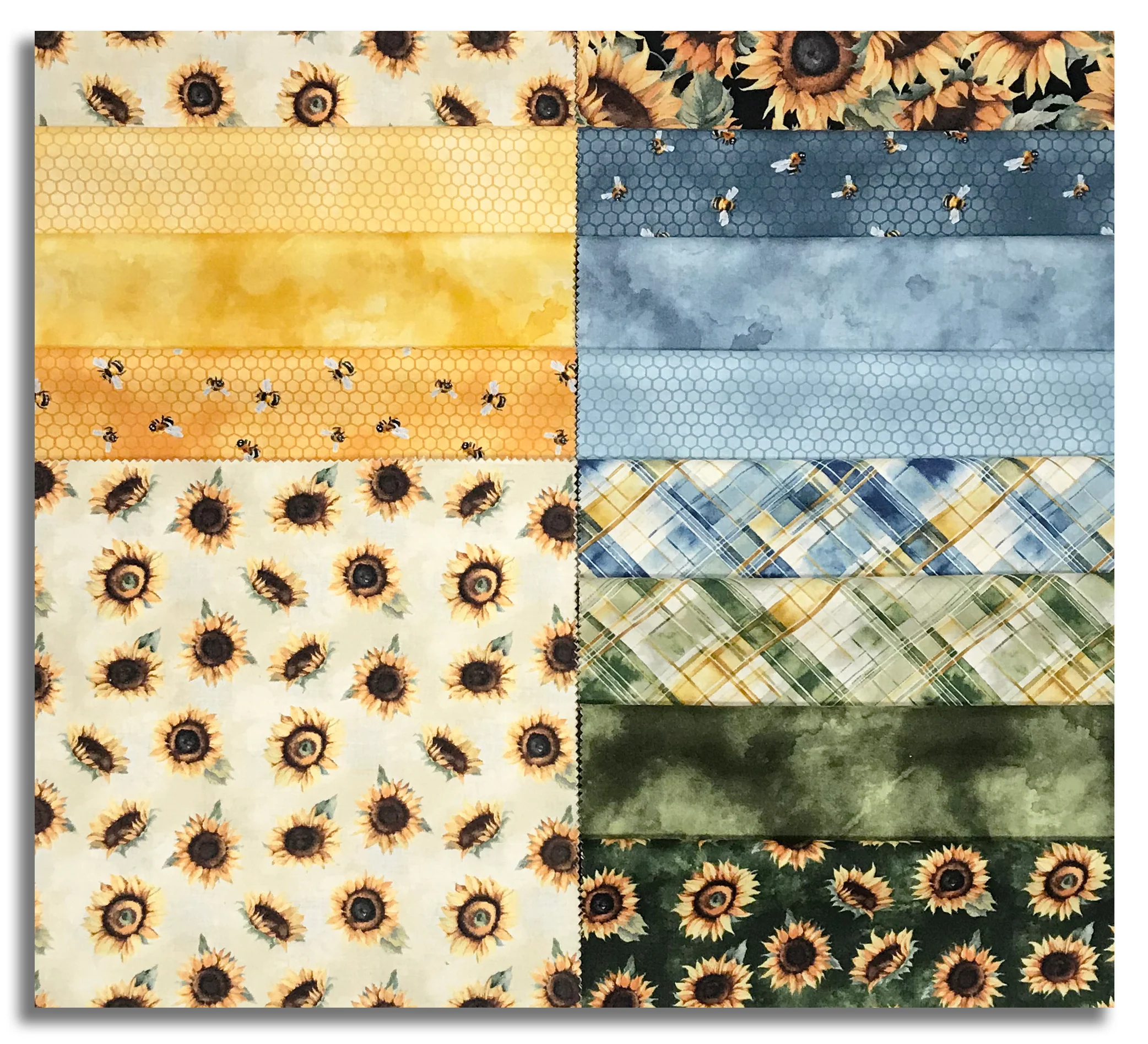 Wilmington Prints Pre-Cut 42 Piece 10 Karat 10" Squares 518-863-518 - Sunkissed